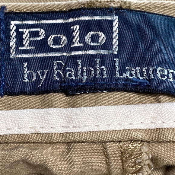 Polo by Ralph Lauren Men's 100% Cotton Pleated Khaki Shorts Size 35 - Picture 5 of 6